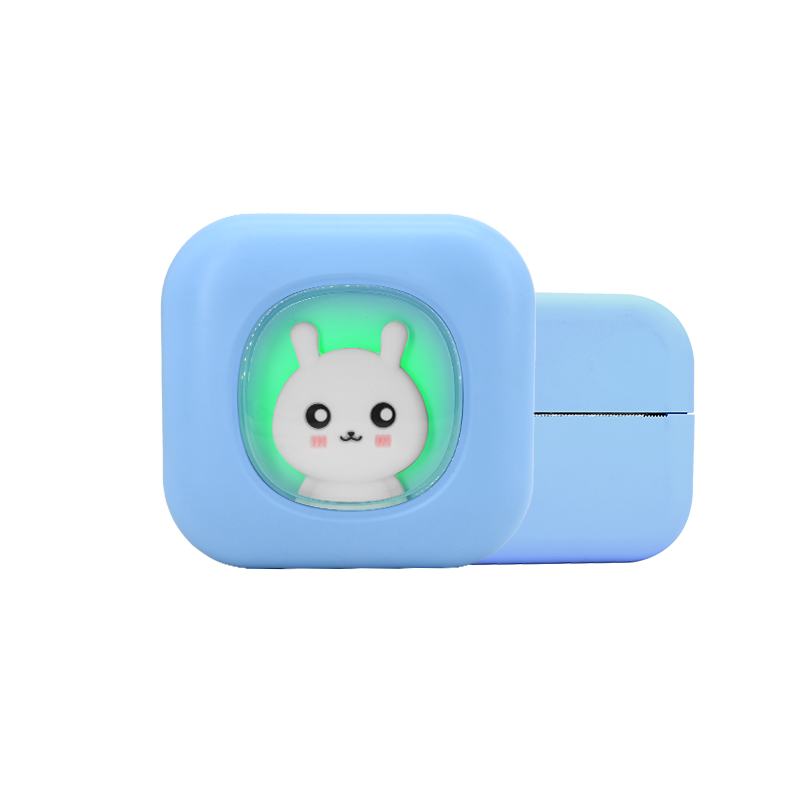 Cute Rabbit Mini Portable Inkless Bluetooth Thermal Printer